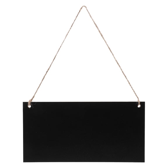 LEORX 1Set Rectangle Chalkboard Small Hanging Sign for Parties Weddings Hotels 7.9x3.9x0.2in