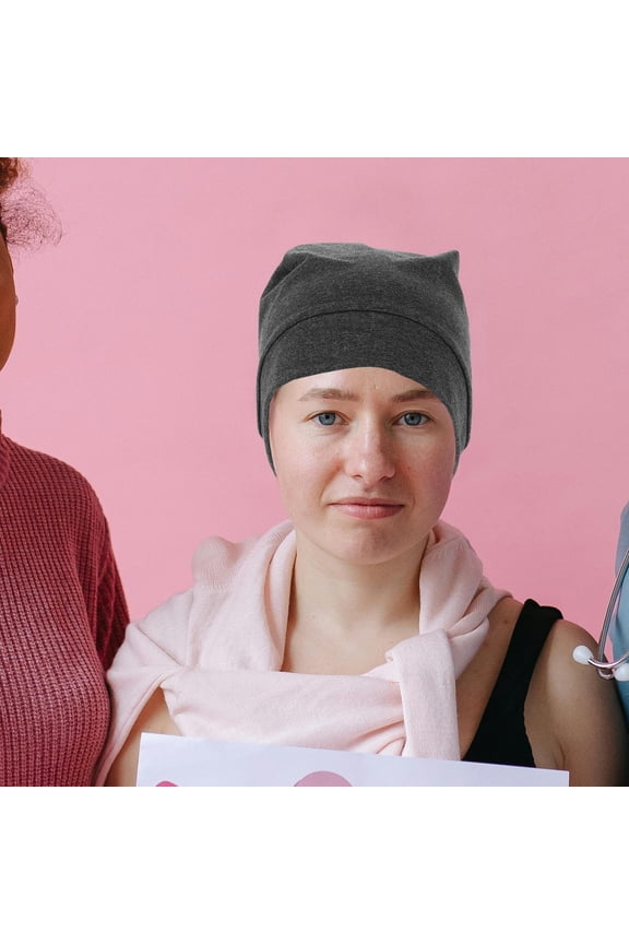 Unisex Style Sleeping Cap Grey 1Pcs 10.6X7.1X0.2In