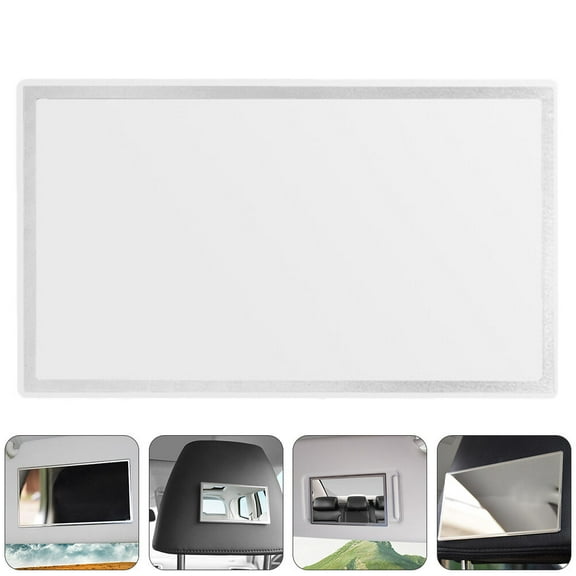 LEORX 1Set Stainless Steel Car Mirror for Makeup Lovers 4.3X2.6In