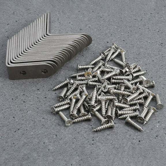 LEORX 1Set Table Leg Bracket Furniture Corner Brace Heavy Duty Design For Home Furniture And Shelves 40mmx40mmx18mm