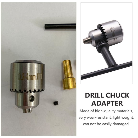 LEORX 1Set Three-jaw Round Micro Wrench Drill Chuck Anti-impact Adjustable Tightness 1.26X0.86X0.86in