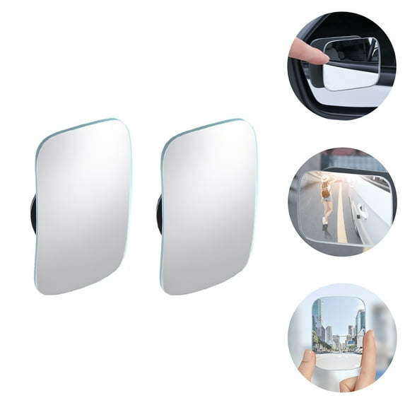LEORX 1pair Clear Rearview Mirror Auto Reversing Mirror For Enhanced Visibility Surface For Safe Parking And Driving