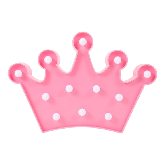 LEORX 1pc Cordless Lamps Rechargeable Crown Shaped Night Light for Bedroom Decor