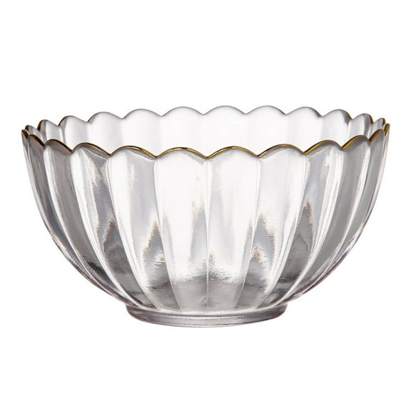 LEORX 1pc Glass Baking Bowl Pudding Dessert Bowl For Kitchenware Elegant Design For Salads And Desserts