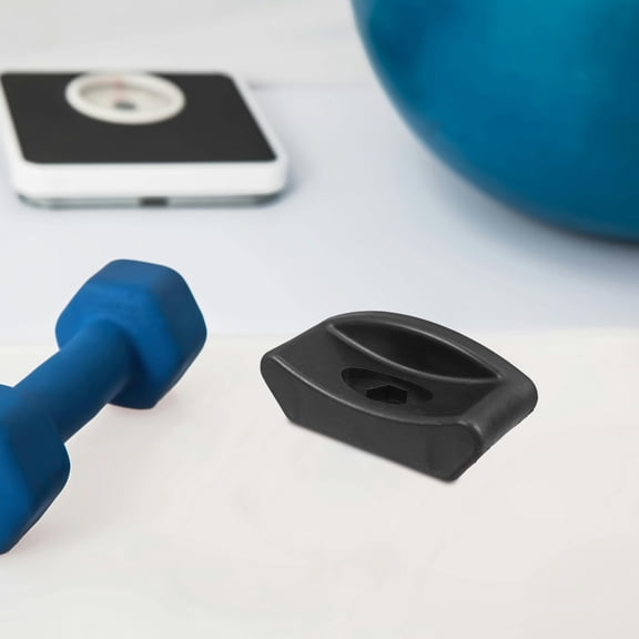 LEORX Weight Rack Attachments Black Rubber 2PCS