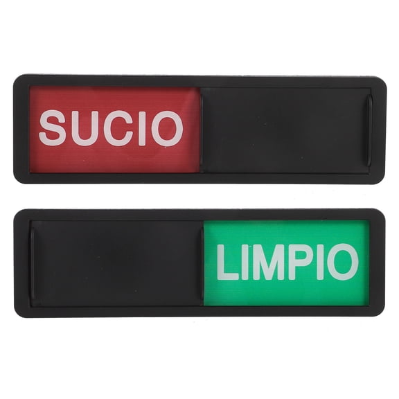 LEORX 2-Pack Clean Dirty Magnet Sign For Dishwasher Easy Install Laundry Room