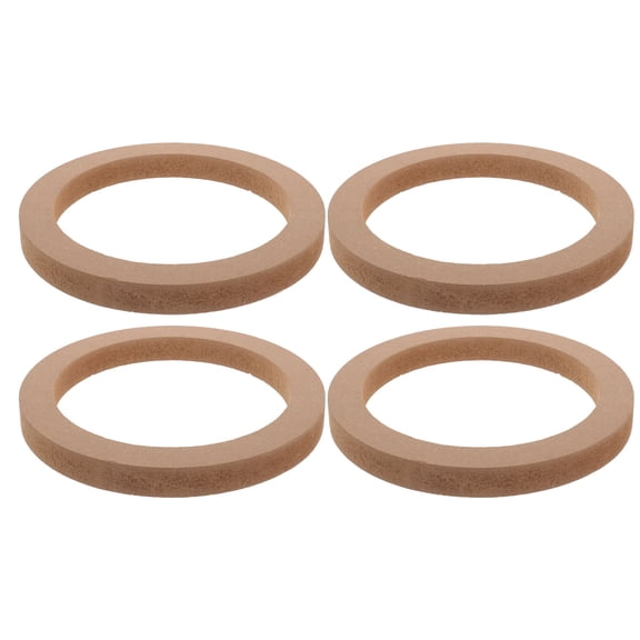 LEORX 2 Pairs Speaker Rings Khaki Round Slim Simple Design For DIY Vehicle Audio Modification