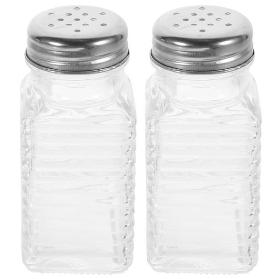 LEORX 2 Pcs Pepper Shakers Black for Kitchen Use and Home