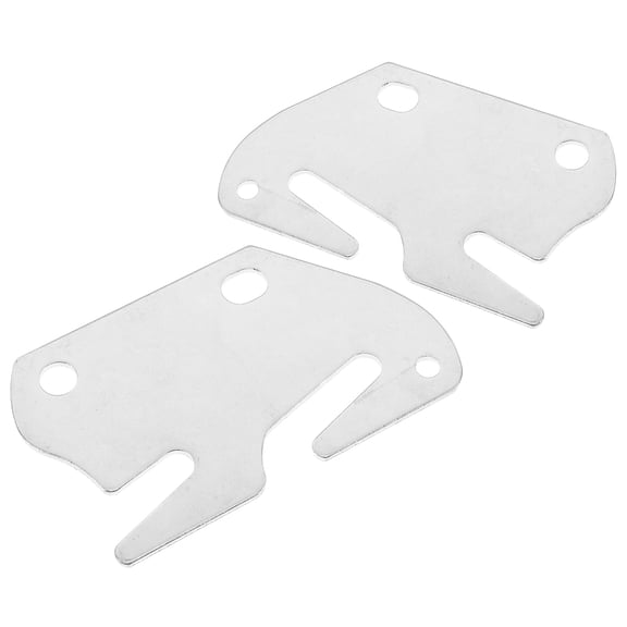 LEORX Flat Surface Bed Rail Hooks Iron Silver 2Set