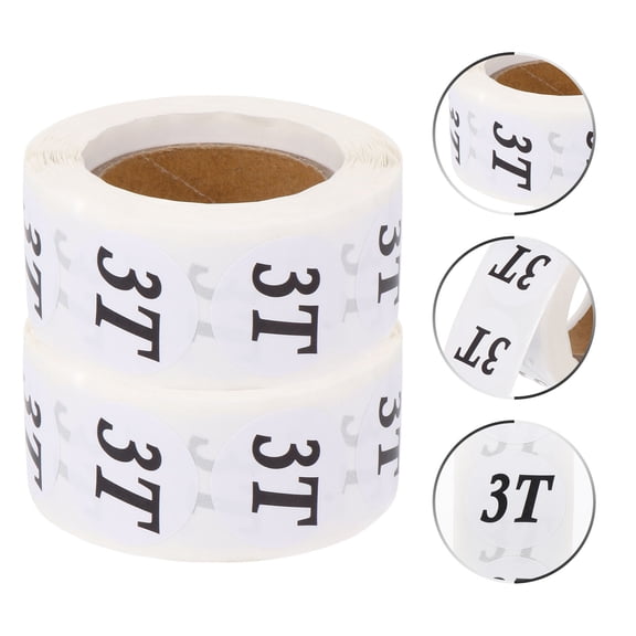 LEORX 2 Rolls per Pack Clothing Label Multi-colored Copper Plate Self-adhesive Material Labeling Birthday present
