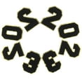 thumbnail image 1 of LEORX 2Sets Black 2023 Applique Number Iron on Patch for Clothing Sewing and Repair, 1 of 5