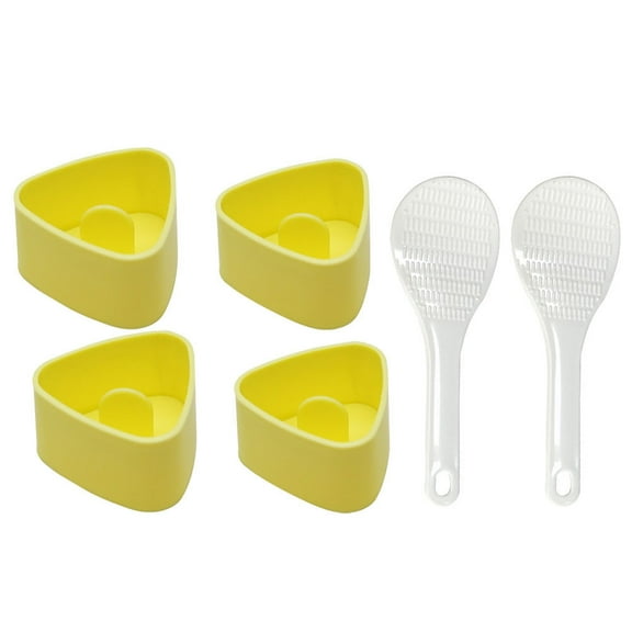 LEORX 2 Sets Rice Shaper Molder Food Grade PP Rice Press Mold Simple Design For Home Use