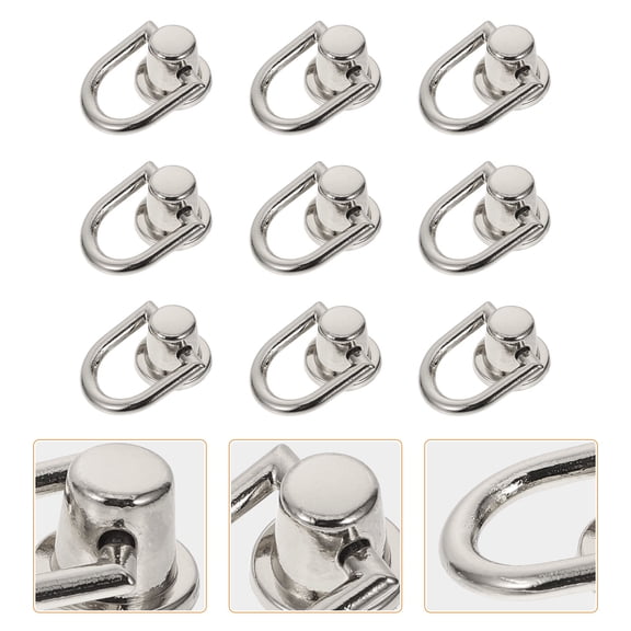 LEORX 20 Sets Buckle Clips Metal Adjustable Slide Buckles for Dog Collars Silver Zinc Alloy