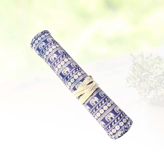 LEORX 20 Slot Fabric Pencil Case Rollup Holder for Artists Watercolor and Oil Paint Brushes