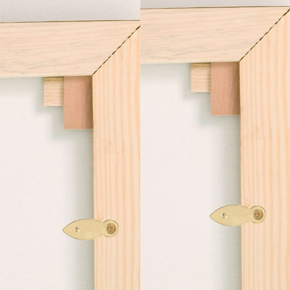 LEORX 200Pcs Heavy Duty Metal Picture Frame Fasteners Gold Versatile Picture Frame Accessories