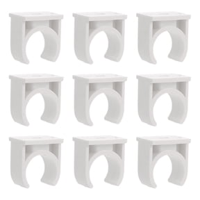 LEORX 200Pcs Wall Pipe Support Holder Clamps PVC Band Corrosion Resistance Professionals