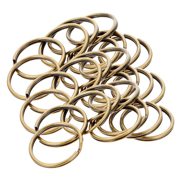 LEORX 200Set Key Accessories Split Rings Golden Iron Key Holding for Jewelry Makers