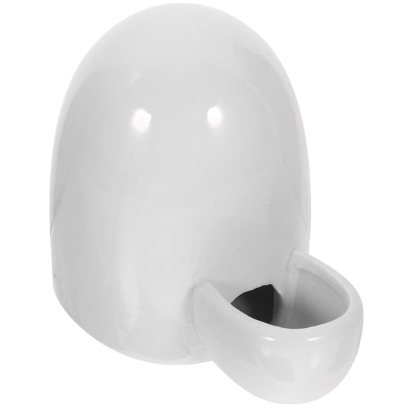 LEORX 200ml Automatic Pet Feeder Ceramic Drinking Bowl for Hamsters and Rabbits Water Dispenser Self Dispensing Supplies (White)