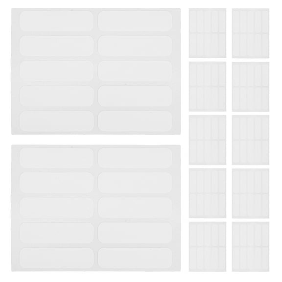 LEORX 200pcs Waterproof Laundry Tags Writable Fabric Labels White for Baby Bottles