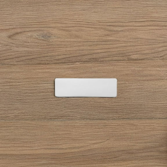 LEORX 20Pack Blank Name Badges For Metal Engraving Professional Appearance Office Use