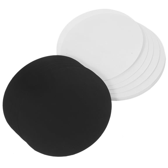 LEORX 20Pack Round Drawing Papers for Crafting and Graffiti Hard Thick Cardboard Sheets 17x17cm