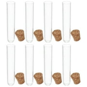 أنابيب اختبار LEORX 20Pack من البلاستيك الشفاف للتجارب المعملية العلمية مقاومة للتسرب للاستخدام مرة واحدة 6.00X1.20X1.20CM