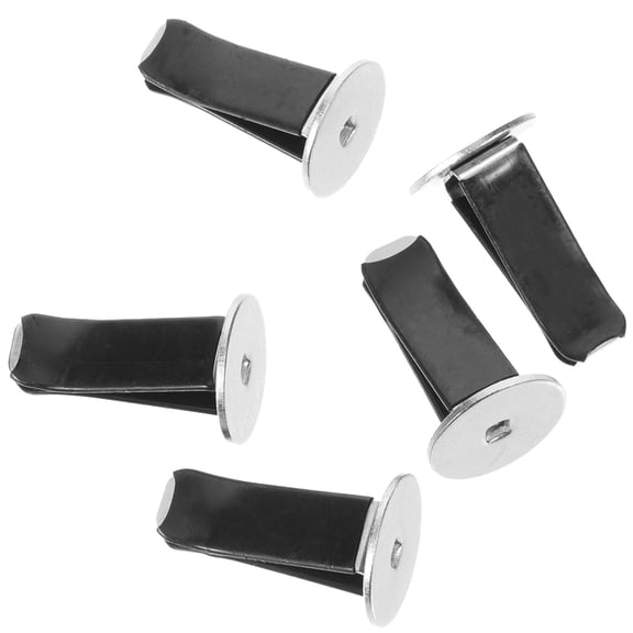 LEORX 20Pcs Automotive Vent Clips for Car Air Outlet with High Elasticity Spring Black Metal 1.3x0.7in