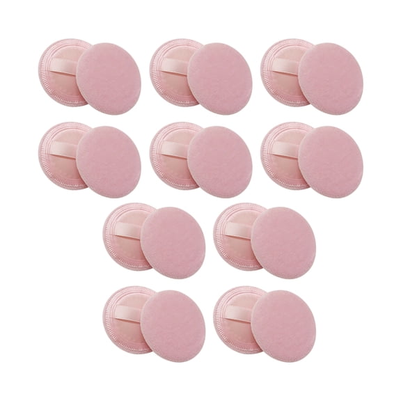 LEORX 20Pcs Cotton Makeup Pads Round Powder Puff Avoid Waste for Women