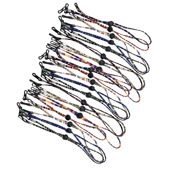 LEORX 20Pcs Cute Eyeglass Chains Spectacle Cords Cotton Cloth Random Color Adjustable for Exercise