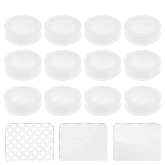 LEORX Round Vent Holes for Cabinet Air Vent Holes ABS 20Pack