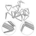 thumbnail image 1 of LEORX 20Pcs Triangle Shape Metal Memo Clips Place Card Holders Silver 1.97X0.79In, 1 of 8