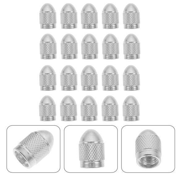 LEORX Alloy Tire Valves Caps, Car Accessories, Unique Look, Air Leakage Prevention, 20Pcs