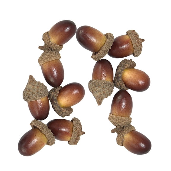 LEORX 20Set Artificial Acorns Decorative for Wedding Table Setting Arrangements