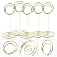 thumbnail image 1 of LEORX Label Clip Holder Price Tag Display Clip Golden 20Pcs 3.34x1.57x1.57in, 1 of 8