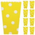 thumbnail image 1 of LEORX 24Pcs Paper Popcorn Holders for Party Snacks with Festive Yellow Dot Pattern, 1 of 5