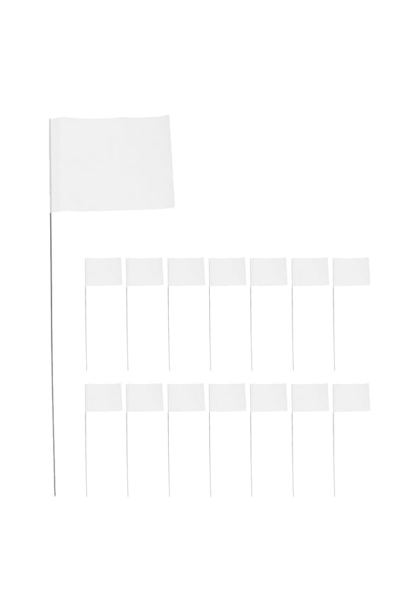 25Pcs Load Flags for Agricultural Surveys and Property Line Marking with PVC