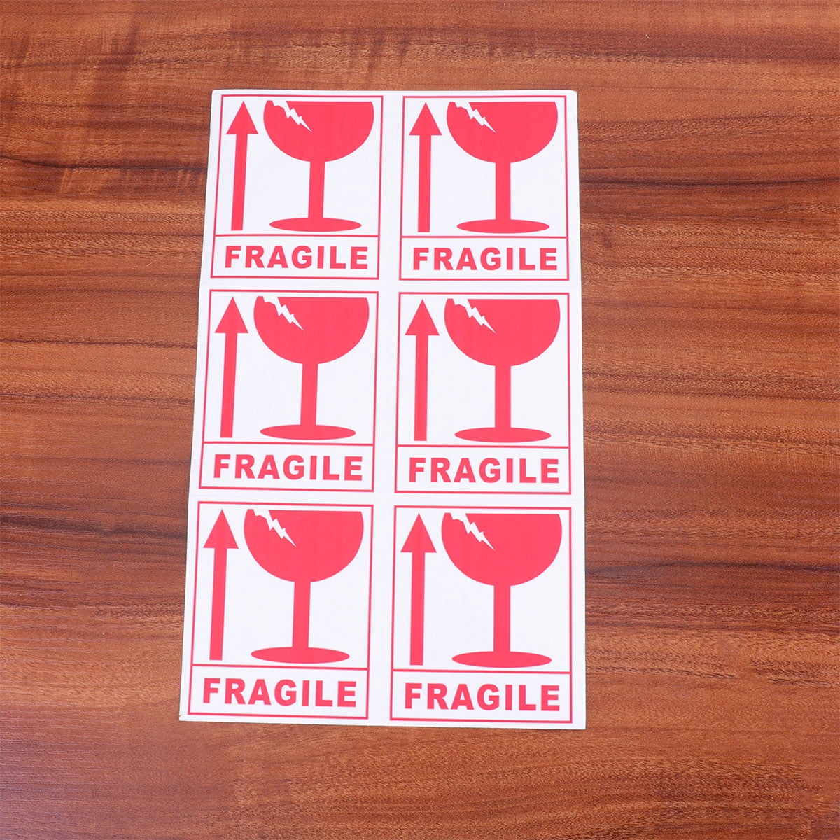 LEORX 270 Pcs Adhesive Warning Sign Red Paper Clear Font for - Walmart.com