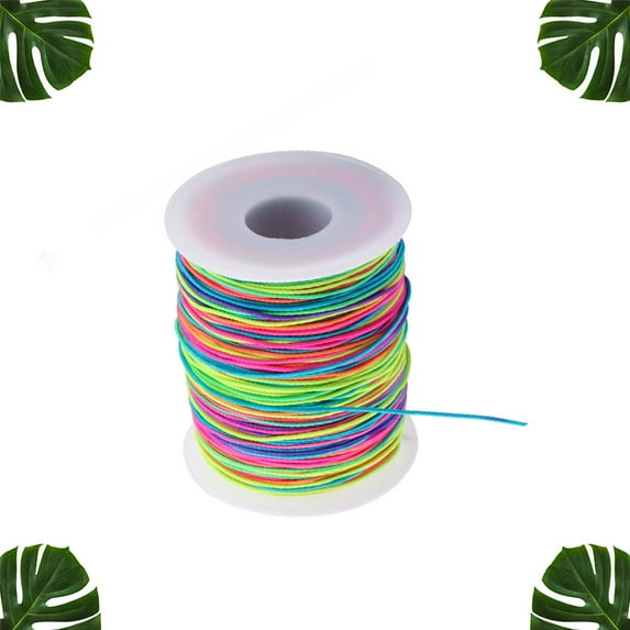 LEORX Jewelry Making Elastic Cord Stretch Thread String Rope 1 Roll
