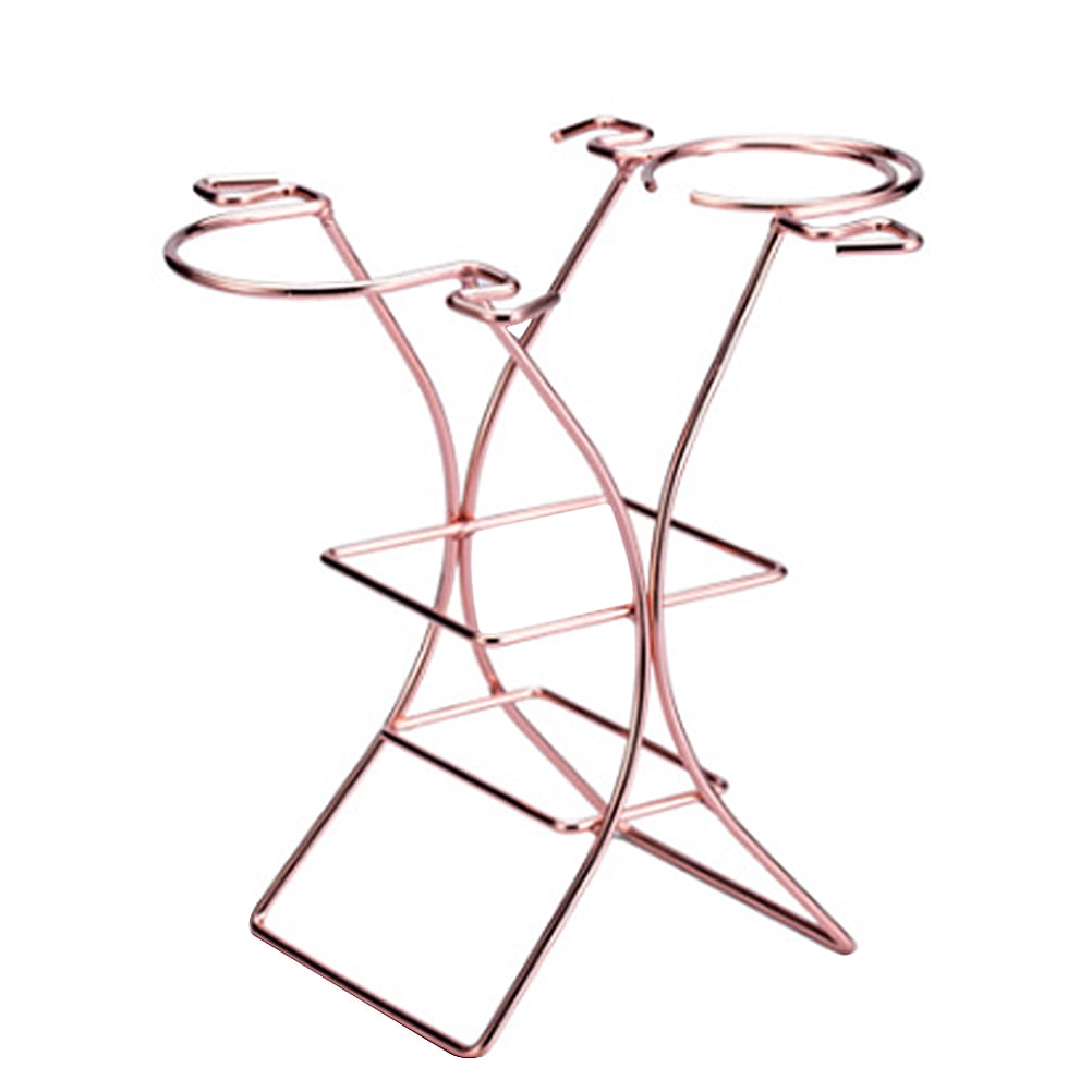 LEORX 29Pcs Glass Holder Rack Iron Easy to Clean for Kitchen Cabinet ...