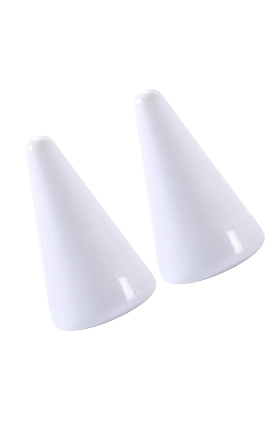 2PCS Ceramic Finger Ring Racks Simple Cone Shaped Ring Holder Porcelain Ring Tower Jewelry Organizer