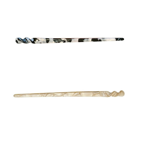 LEORX 2PCS Hair Stick for Buns with Assorted Color Hair Styling Accessories for Women