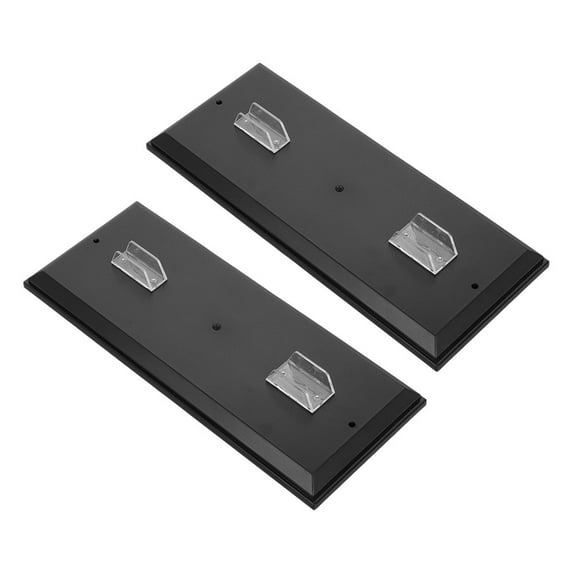 LEORX 2PCS Motorcycle Model Display Holders Black Plastic Stand For Collectors Home Decoration