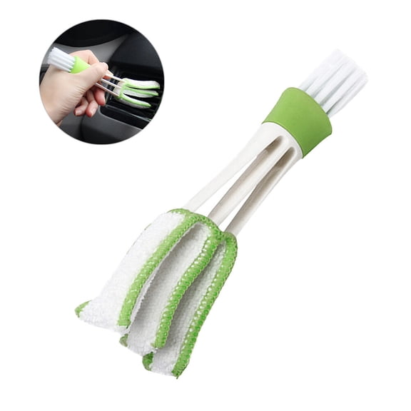 LEORX 2Pcs Air Conditioner Brush Multi Color Double Ended Air Vent Cleaner for Interior