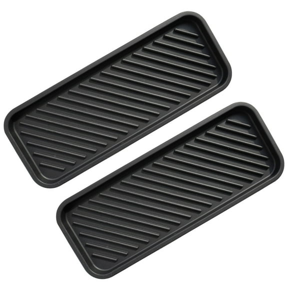 LEORX 2Pack Kitchen Sink Organizer Tray Silicone Storage Holder For Sponge And Soap Dispenser .4X3.5X0.6In
