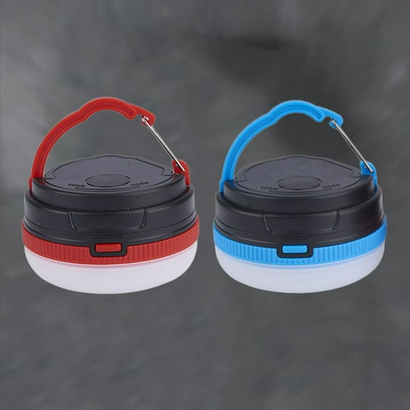 LEORX 2Pcs LED Camping Working Light with Lampshade Assorted Colors for Outdoor Use