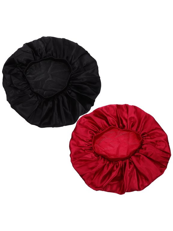 2Pcs Chemo Hats for Women Satin Comfortable Home Sleeping Caps