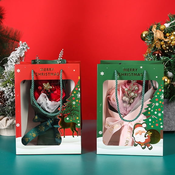 LEORX Red Paper Candy Bag, Lightweight and Easy to Carry, Ideal for Parties, 2Pcs