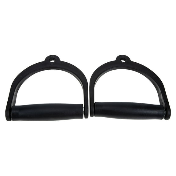 LEORX 2Pack Wear Resistant Gym Handle Black Ergonomic Design for Gym Use