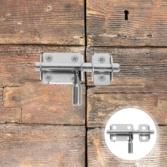 LEORX 2Pcs Anti Theft Door Bolt for Office Appliance Below Surface Flush 2.4x1in