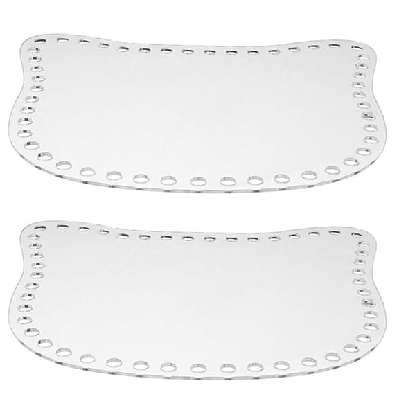 LEORX 2Pcs Base for Bags Acrylic Transparent for DIY Enthusiasts and Bag Shaping in Craft Projects